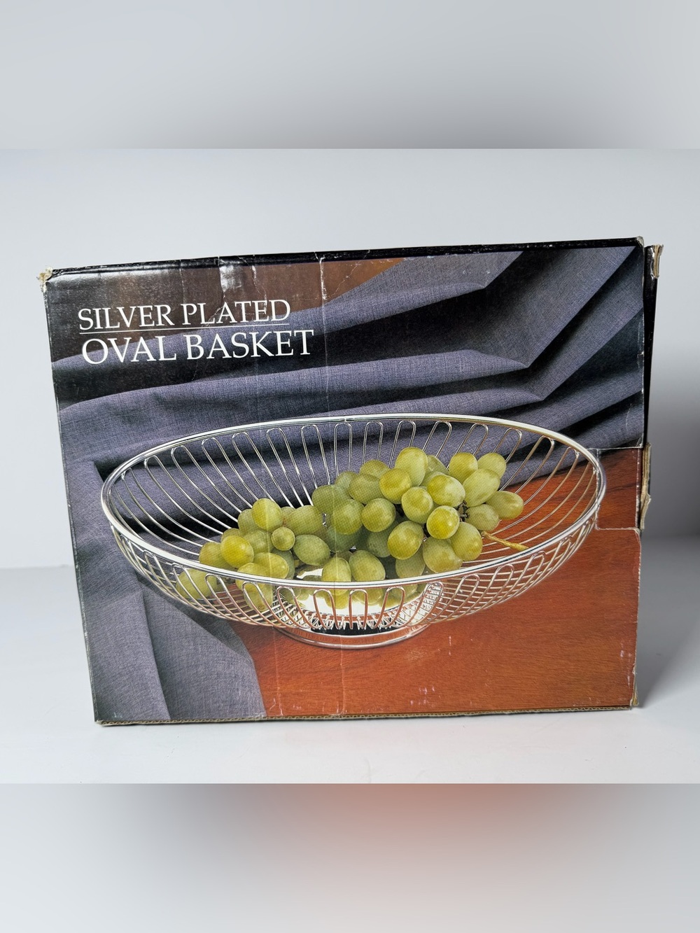 Vintage Paul Revere Silversmiths Silver Plated Oval Basket – New in Box